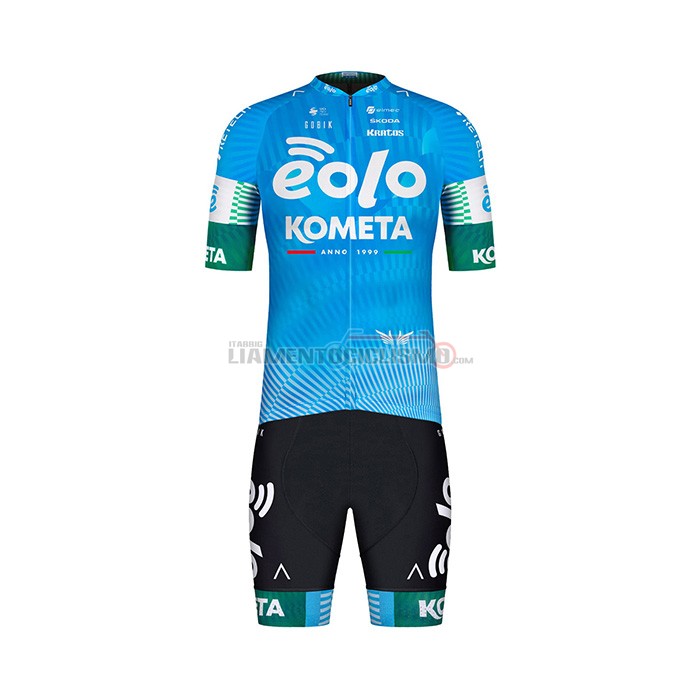 Abbigliamento Ciclismo Eolo Komet Manica Corta 2022 Celeste